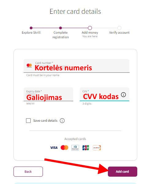 Kaip papildyti skrill sąskaitą