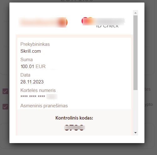 Kaip papildyti skrill sąskaitą