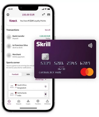 Skrill mokėjimo kortelė